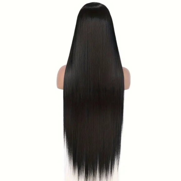 30-inch Long Seamless Bone Straight Headband Wig
